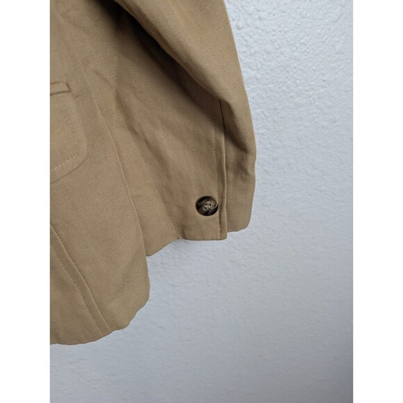 Ann Taylor Loft Cream Linen Blend Blazer 10 Petite - Picture 4 of 6